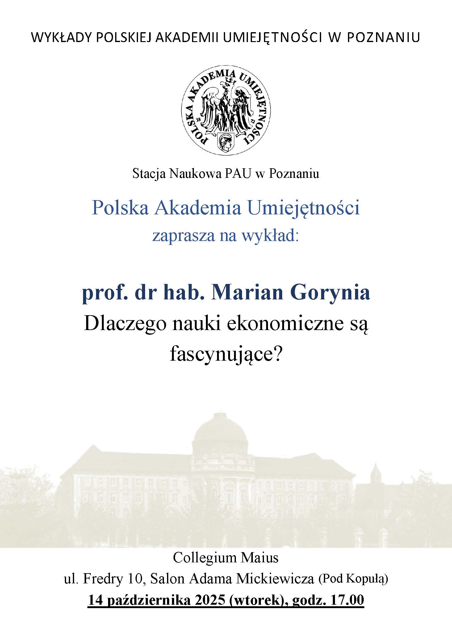 Wszystkie informacje z plakatu znajdują się w treści komunikatu.