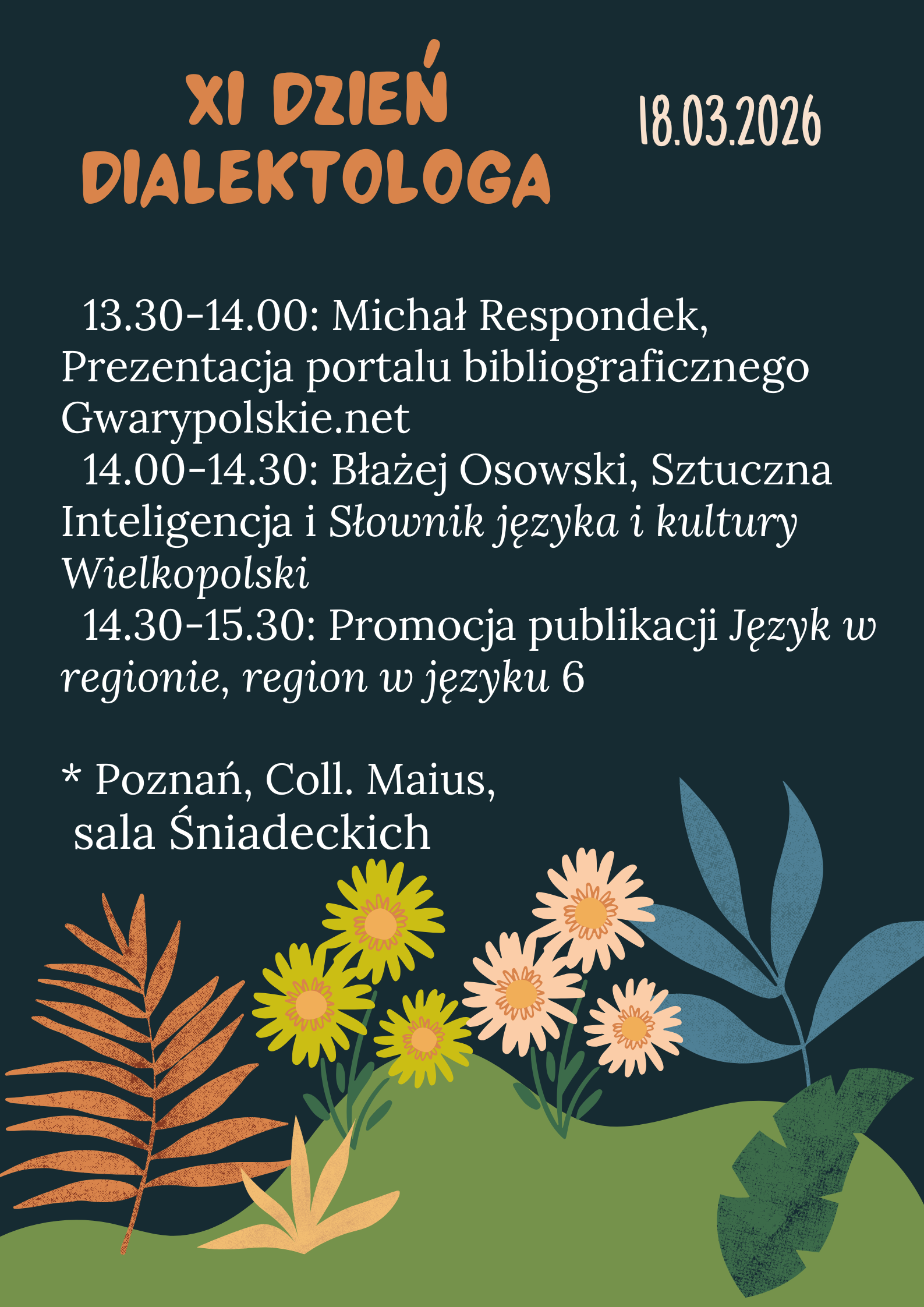 Wszystkie informacje z plakatu znajdują się w treści komunikatu.