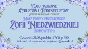 Wszystkie informacje z plakatu znajdują się w treści komunikatu.