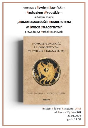 „Homoseksualność i homoerotyzm w świecie starożytnym” - spotkanie autorskie