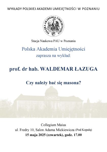 Wszystkie informacje z plakatu znajdują się w treści komunikatu.