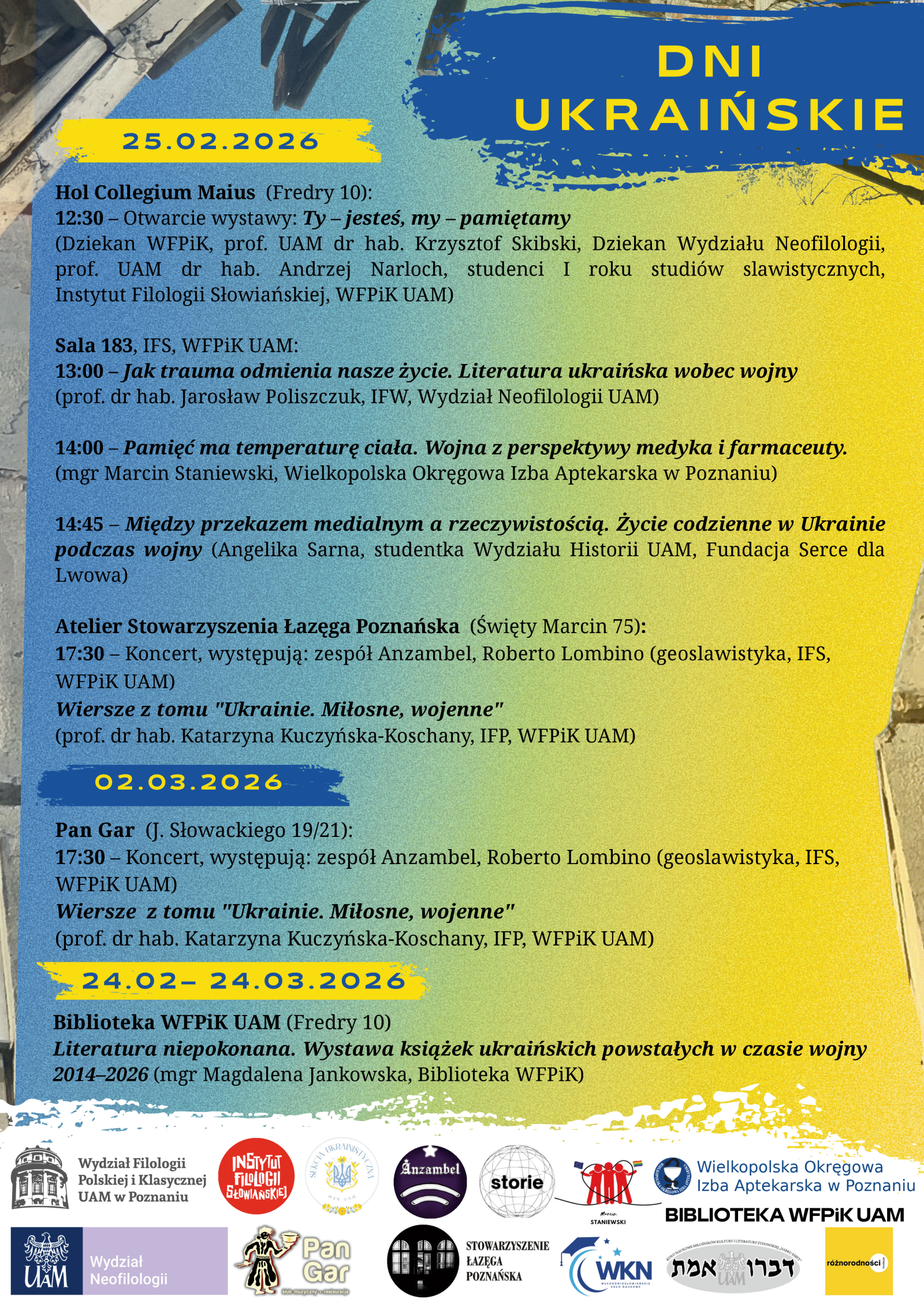 Wszystkie informacje z plakatu znajdują się w treści komunikatu.