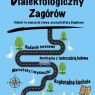 Na tle niebieskiego nieba, zielonej łąki i łanów zboża tytuł projektu wypisany czarnymi literami, a poniżej rysunek drogi, przy każdym zakręcie drogi napisy: 