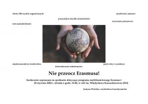 Nie przeocz Erasmusa! - spotkanie informacyjne