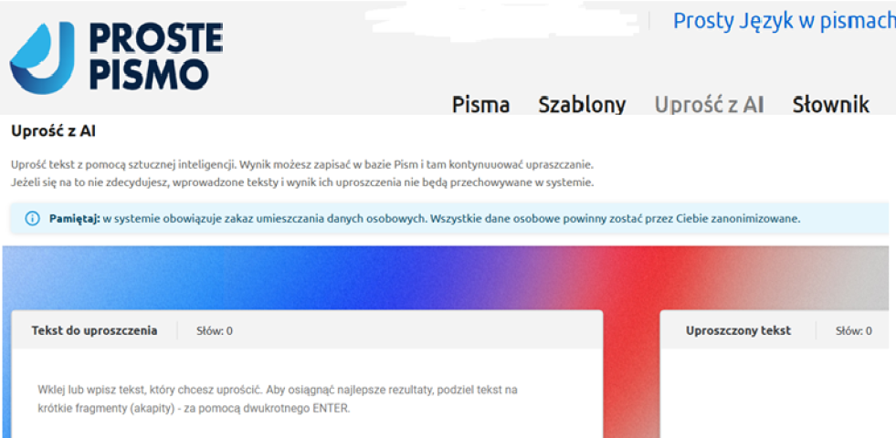 Zrzut ekranu z programu 